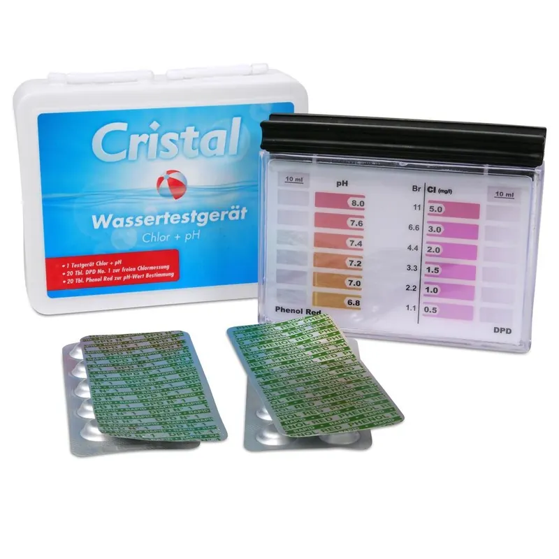 Nur Heute CRISTAL Wassertestgerät Chlor + pH-Wert