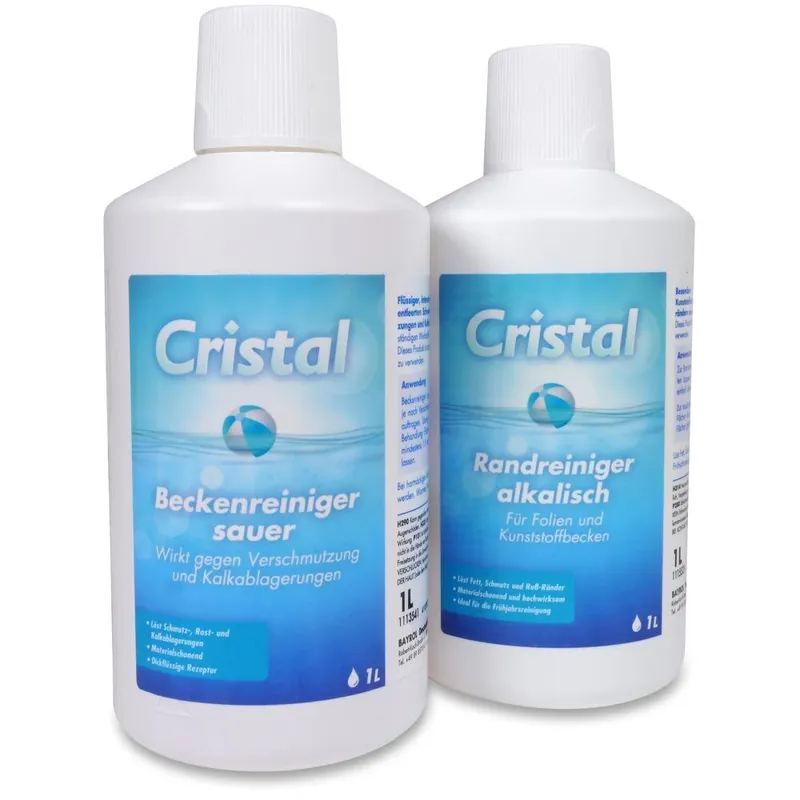 Preisknaller CRISTAL SET Poolreinigung - Randreiniger + Beckenreiniger