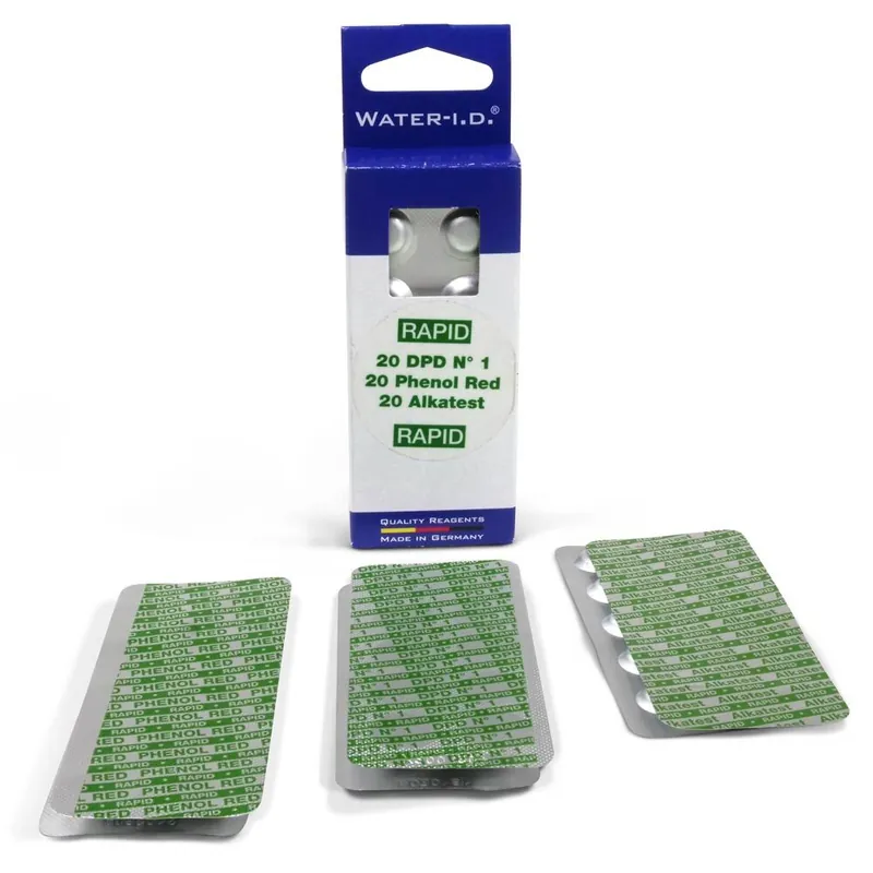 Sale 3x 20 Ersatztabletten pH Chlor und Alkatest