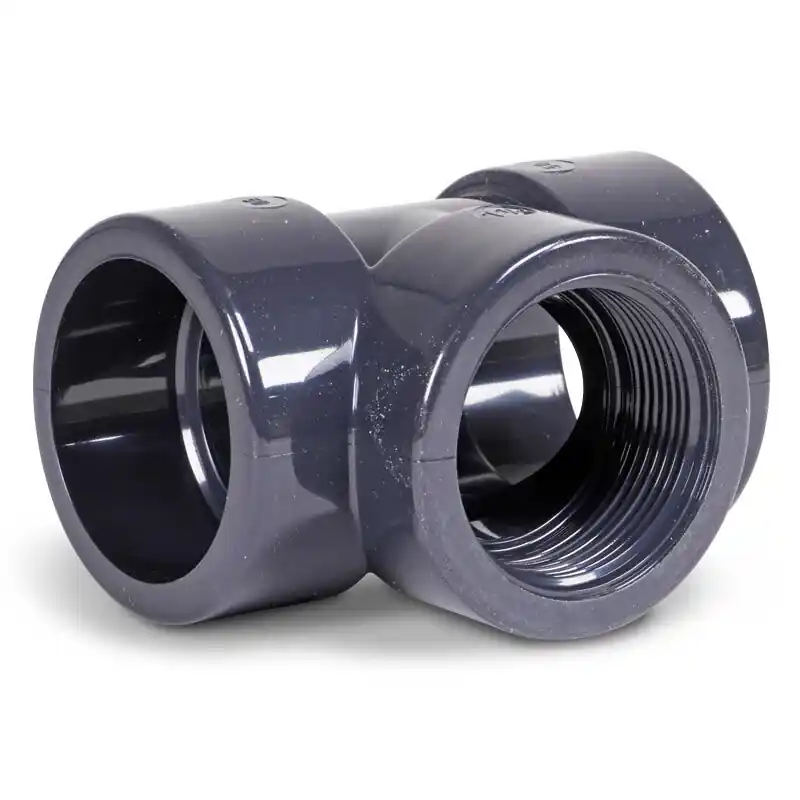 Echt T-Stück 90° PVC-U 50 mm Klebemuffe x 1 1/2" x IG