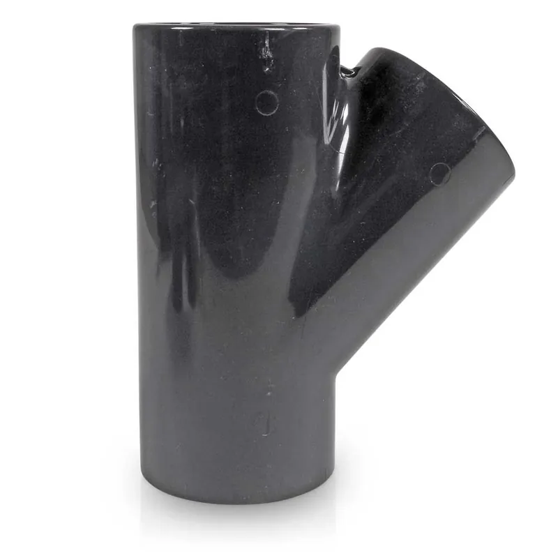T-Stück 45° PVC-U 50 mm Klebemuffe Billig