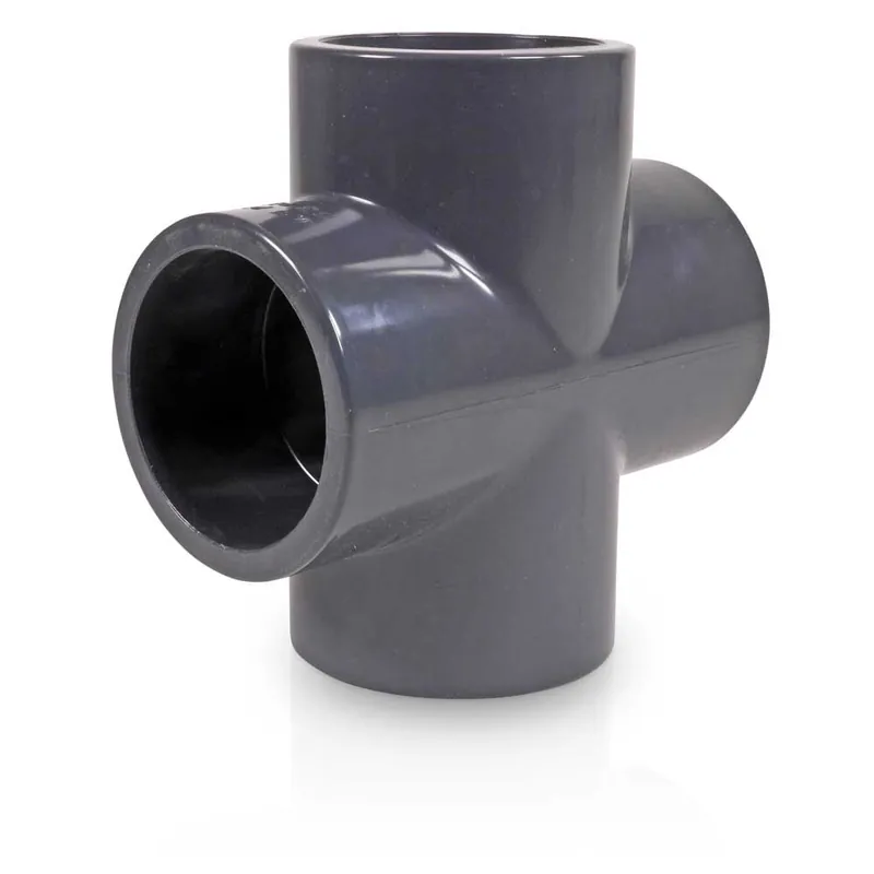 Neu Im Sortiment Kreuzstück PVC-U 63 mm Klebemuffe