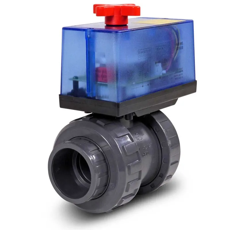 Sofort Bestellen Praher 2-Wege PVC Kugelhahn Ø 40mm mit elektrischem Stellantrieb 230 V