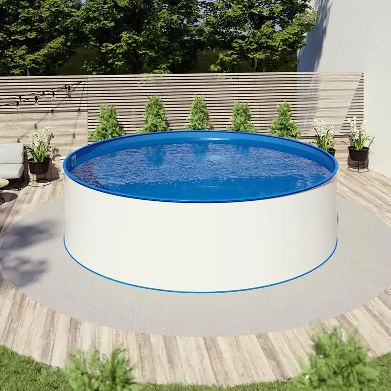 Pool Ø 5,50 x 1,20 m Folie blau 0,8mm EB Handlauf STYLE Finale Aktion