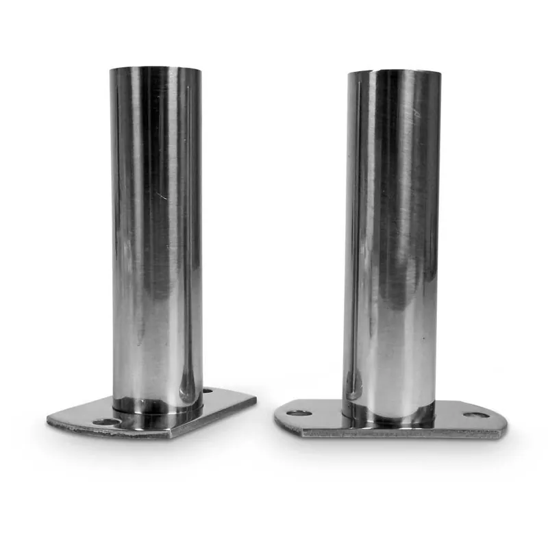 Knallerangebot Ideal V2A Leiterendstücke Ø 43mm, 1 Paar Montageset