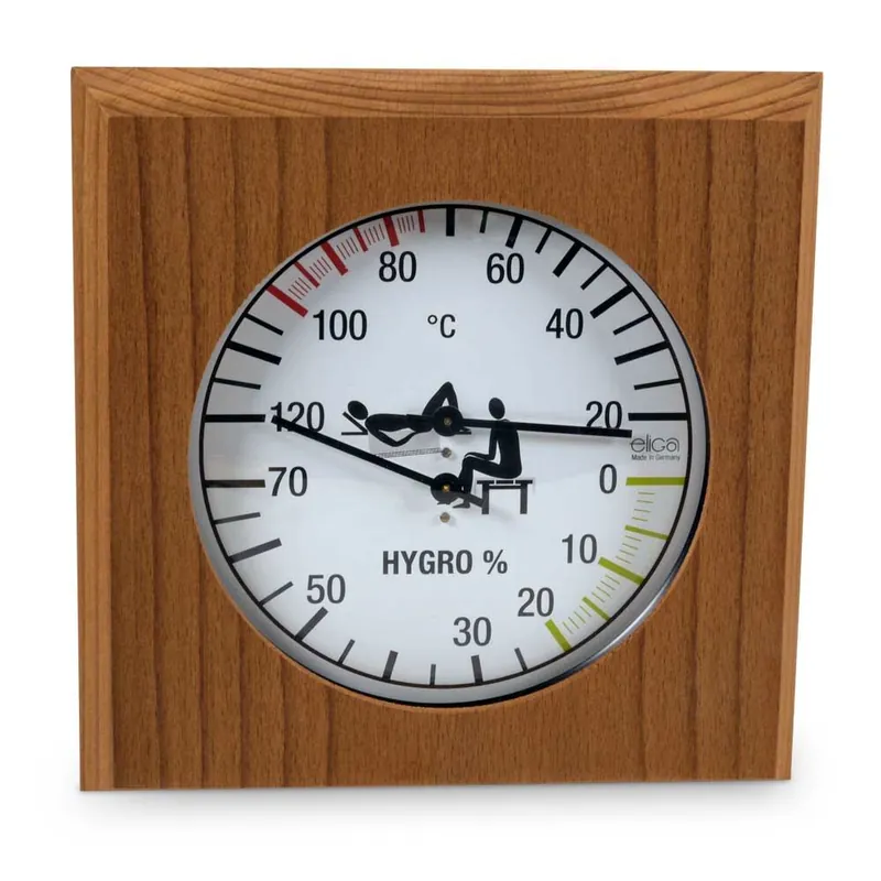 eliga Sauna Klimamesser im Rahmen aus Thermoholz 180mm Sonderangebot