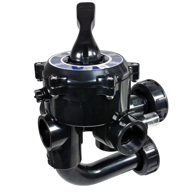 Angebot 1 1/2'' IG 6-Wege Ventil Astral schwarz mit Anschlussverrohrung
