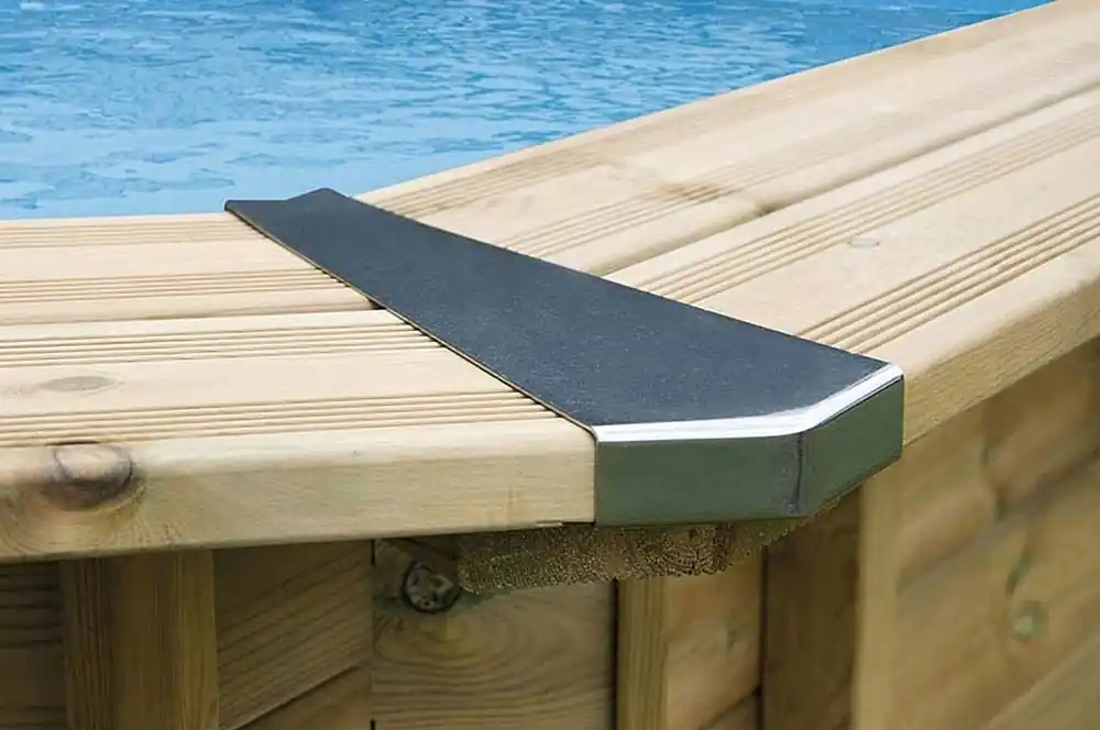 Edelstahl Eckverbindungen für Holzpool Bali oval Abverkauf