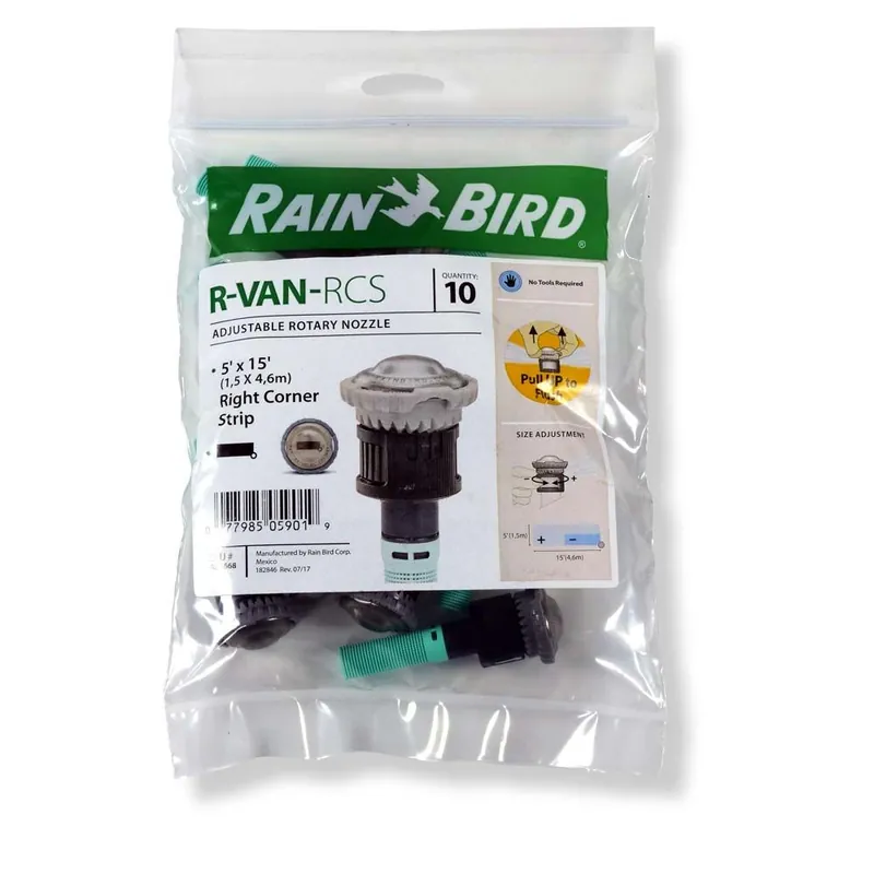 Versand Am Gleichen Tag 10x Rain Bird R-Van RCS Streifendüse rechte Ecke