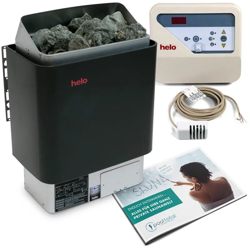 Saisonangebot Helo Saunaofen Cup 60 D inkl. Steuerung OT 2 PLE + Steine