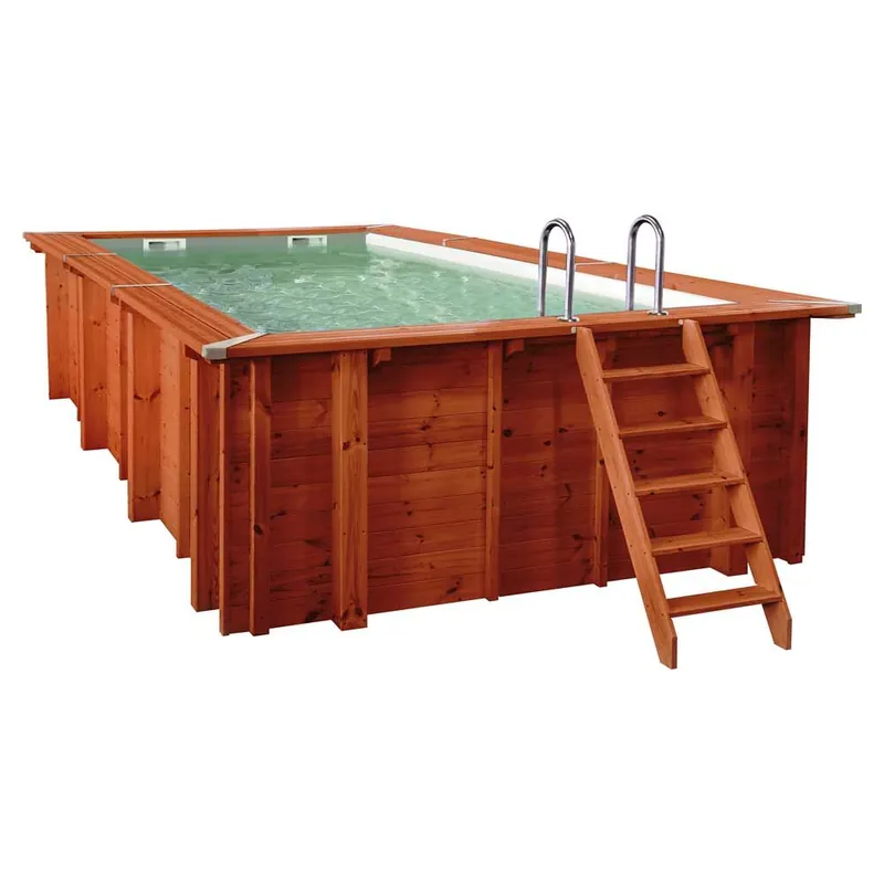 Sumatra Rechteck Massivholzpool 6,00 x 3,00 x 1,38 m Online Kaufen