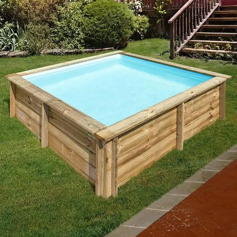 Schnäppchen CITY Echtholzbecken 2,25 x 2,25 x 0,68 m