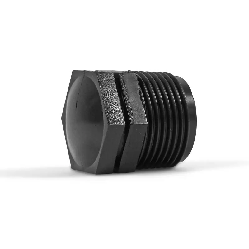 Stopfen PP 1/2" Außengewinde 10bar Schwarz Bestpreis