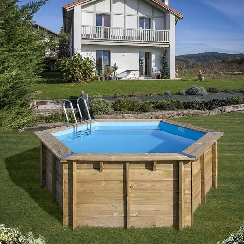 Letzte Chance VANILLE 2 Echtholzbecken rund Ø 4,00 x 1,19 m