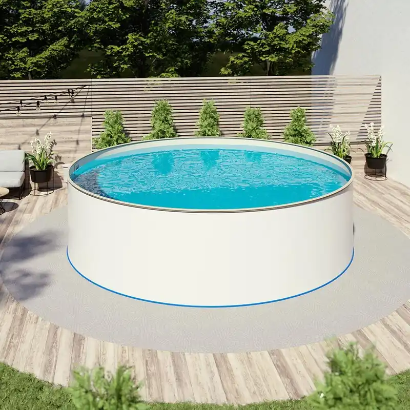 Aktuell Pool Ø 5,00 x 1,20 m Folie sand 0,8mm EB, Stahl 0,6mm