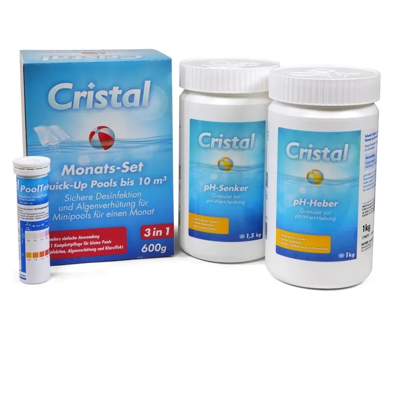 Set TOP> CRISTAL Wasserpflege für Minipools Begrenztes Angebot