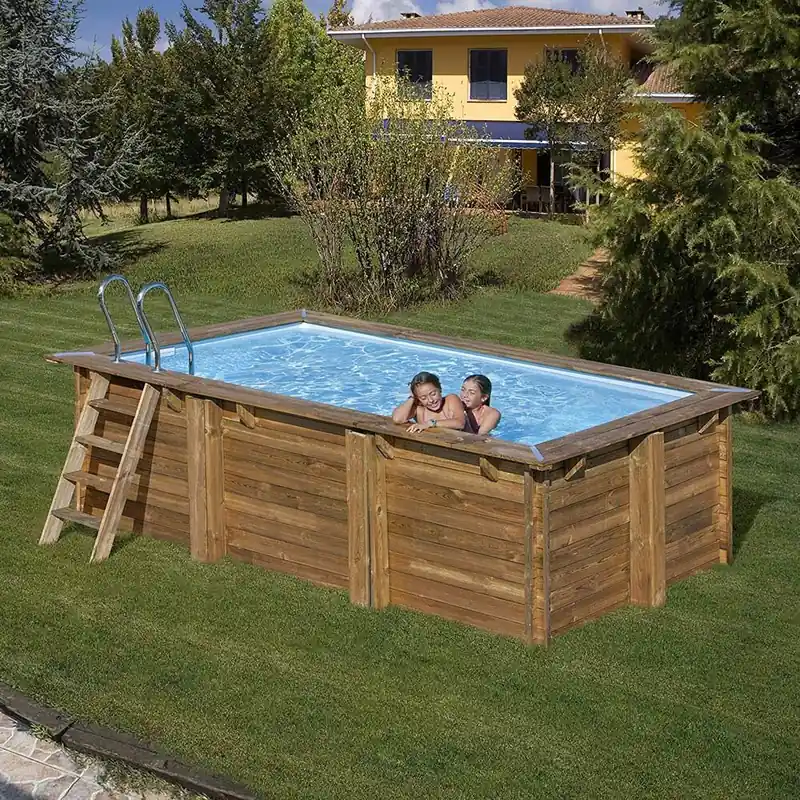 Online Kaufen MARBELLA 2 Echtholzbecken rechteckig 4,20 x 2,70 x 1,17 m