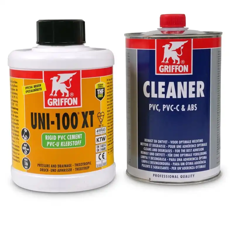 Preisreduziert Spar-SET> Griffon Kleber Uni 100 XT 500ml + Cleaner 500ml