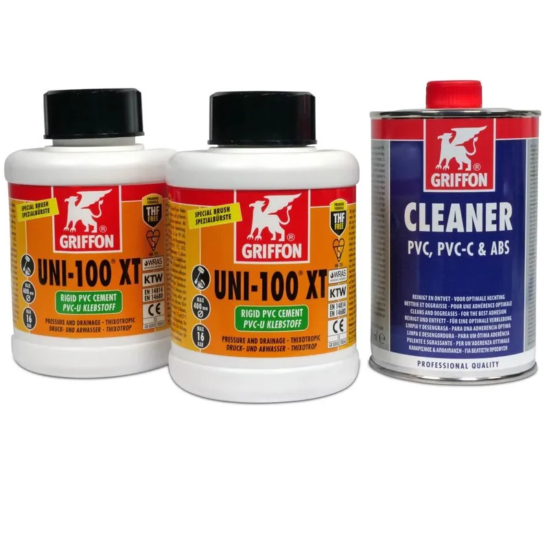 Top-Angebot Mega-Spar-SET> Griffon Kleber Uni 100 XT 2x 500ml + Cleaner 500ml