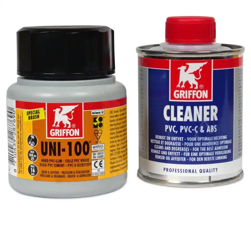 Zertifiziert SET> Griffon Kleber Uni 100 + Cleaner je 125 ml