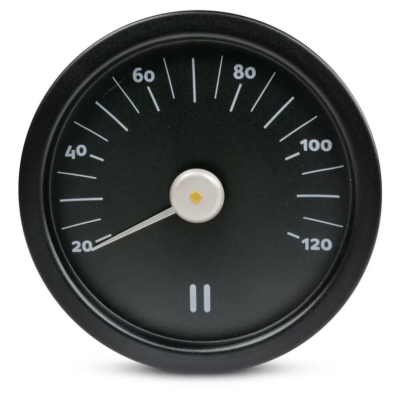 Rento Sauna Thermometer aluminium SCHWARZ Online Kaufen