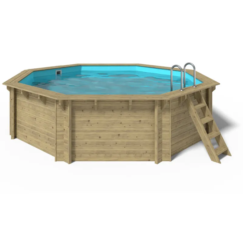 Must-Have Holzpool-Set EMOTION-FUN Rund 5,10 x 1,20 m