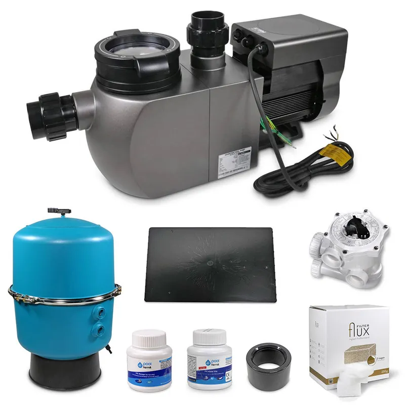 SET AquaForte Inverpro VS IP30 Pumpe 30,1 m³/h inkl. 2-tlg. Zirkel Filterkessel Markenware