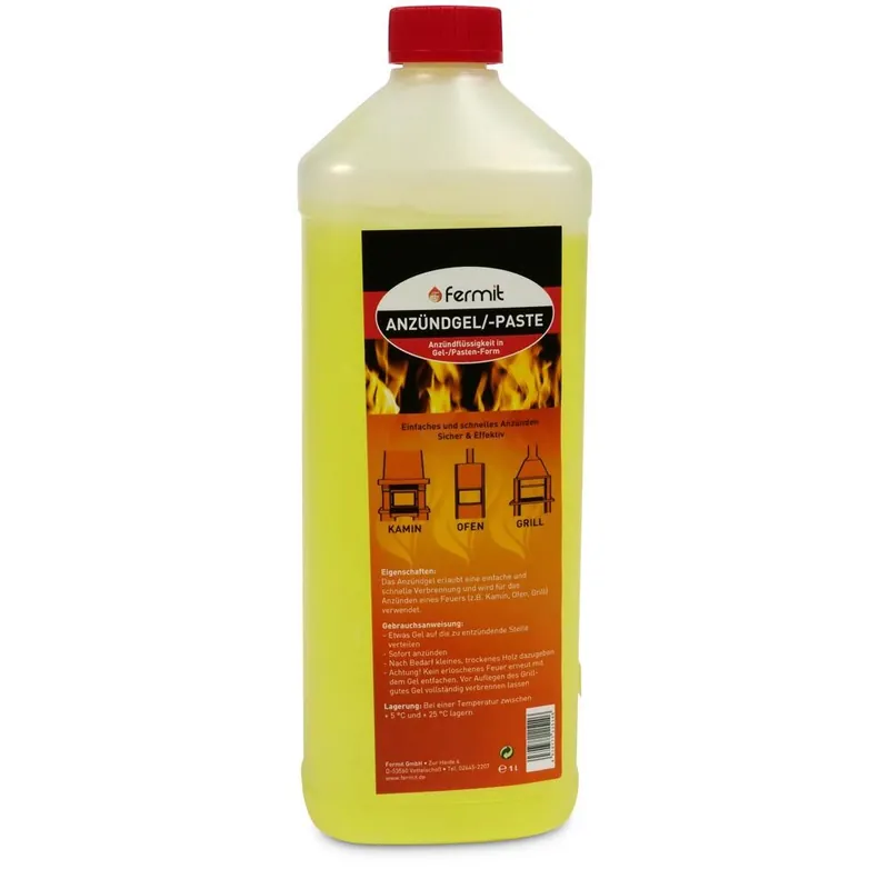 Fermit Anzünd-GEL 1,0 l Versand Am Gleichen Tag