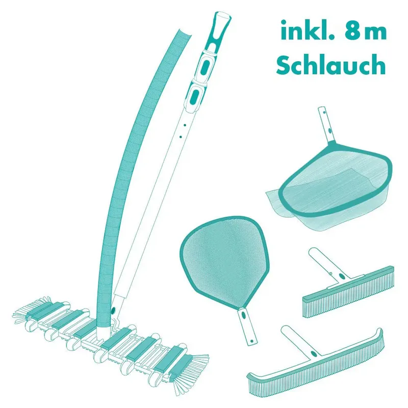 Meistverkauft BAYROL Bodensauger-SET ULTIMATE FLEX + 8m Saugschlauch
