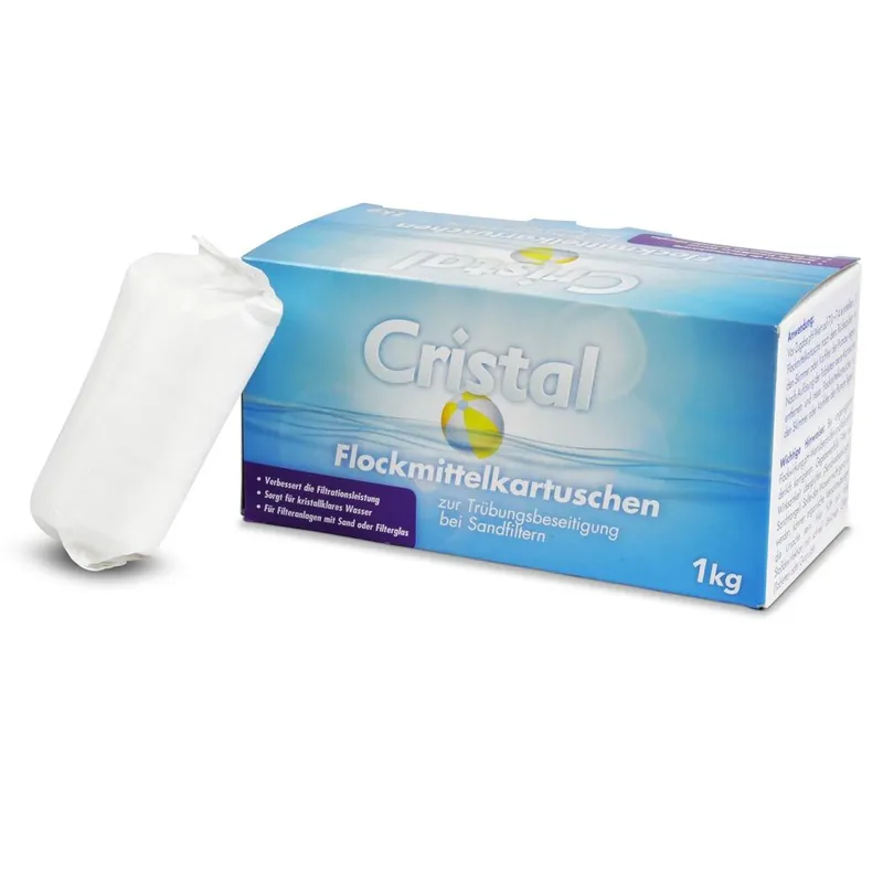 CRISTAL Flockmittelkartuschen 1 kg (8 Stk.) Saisonangebot