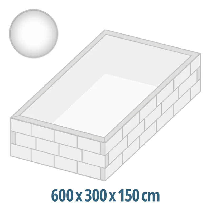 Neue Ware Innenhülle 6,00 x 3,00 x 1,50 m, 0,8 mm, weiß