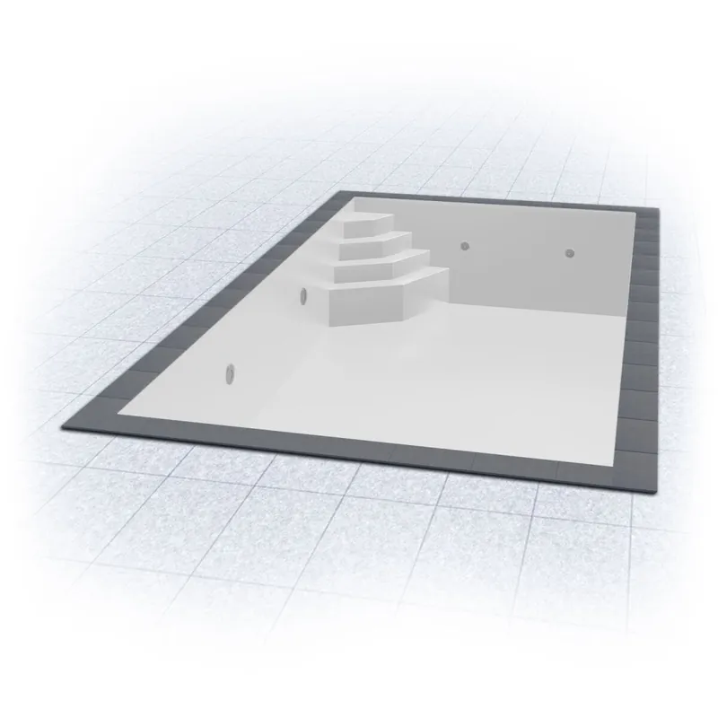 Innenhülle TRENDLINER KB Rechteckb. 800 x 400 x 150 cm | 0,8 mm | weiß | für Treppe Smaragd links Sale