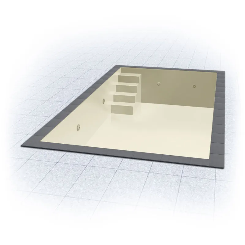 Neue Ware Innenhülle TRENDLINER KB Rechteckb. 800 x 400 x 150 cm | 0,8 mm | sand | für Variofit 58 links