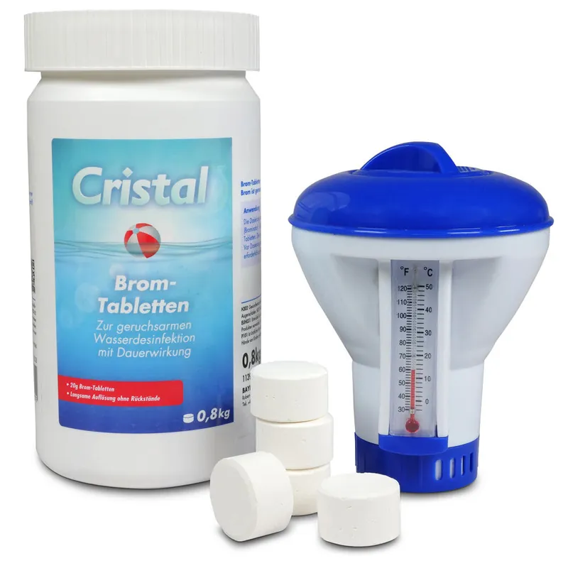 CRISTAL Bromtabletten (20g) 0,8 kg inkl. Dosierschwimmer Bestpreis