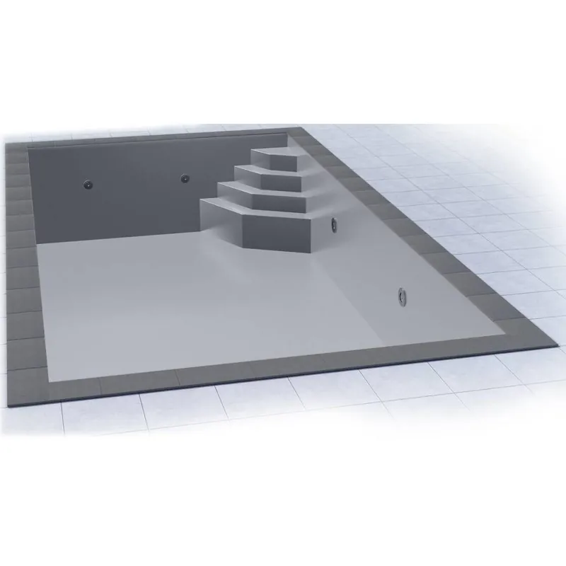 Innenhülle 8.00 x 4.00 x 1.50 m 0,75 mm. hellgrau | Smaragd rechts Preiswert