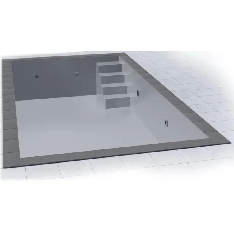 Neu Innenhülle 7.00 x 3.50 x 1.50 m 0,75 mm. hellgrau | Variofit rechts
