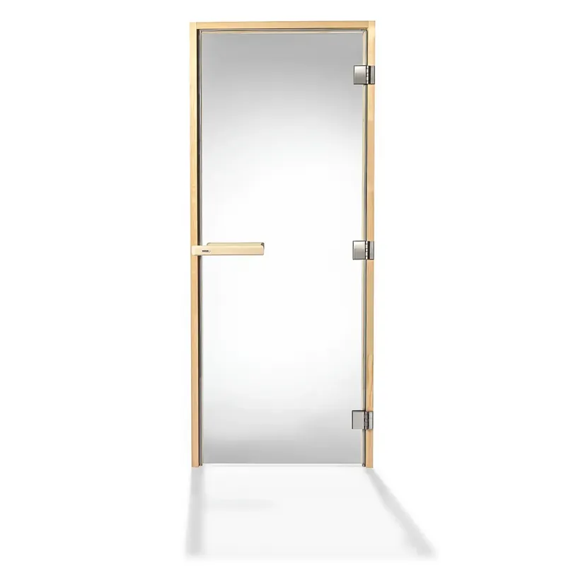 Markenprodukt Tylö Saunatür - DGB Holz & Klarglas | 189 x 69 cm | 0,8mm
