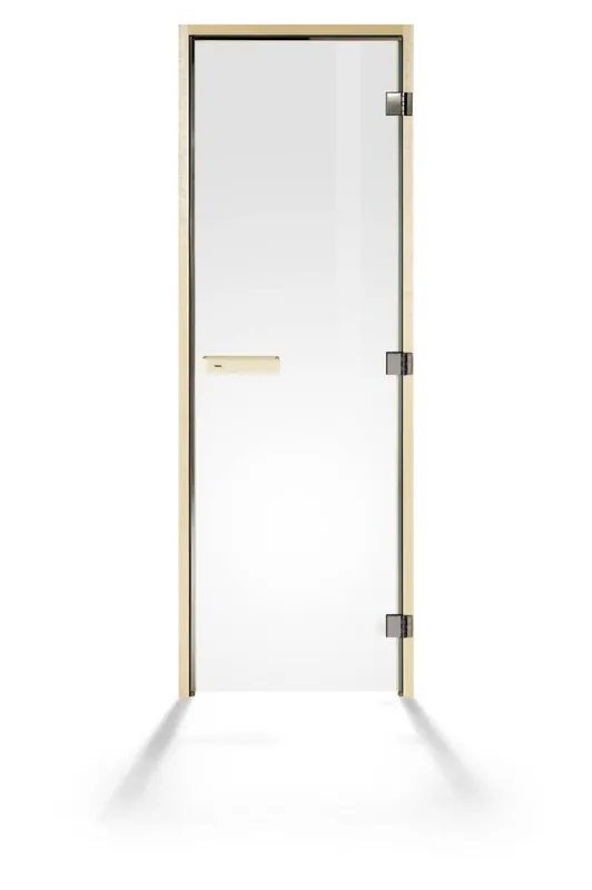 Tylö Saunatür - DGL Espe Klarglas | 189 x 69 cm | 0,8mm Kracherpreis