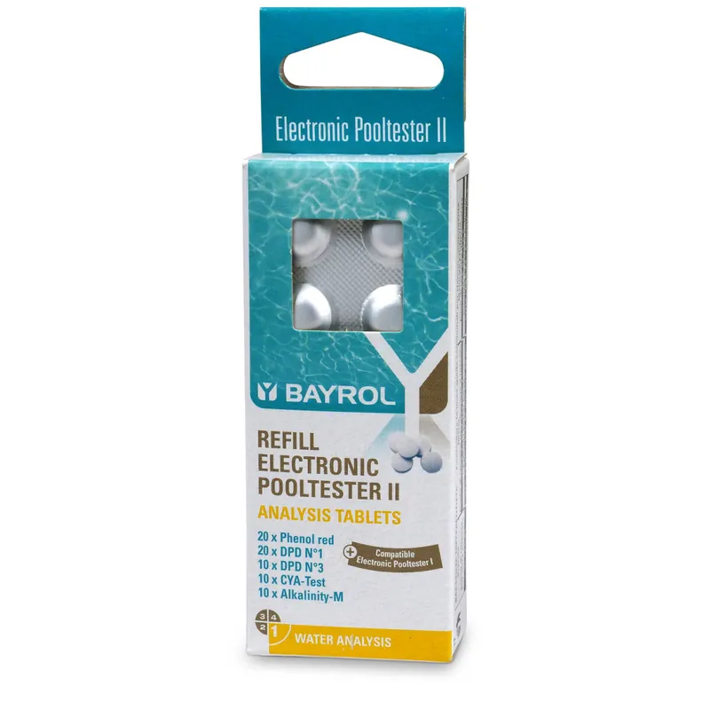 Nachfüllpack für BAYROL Elektr. Pooltester II (70 Tabl.) Preisreduziert