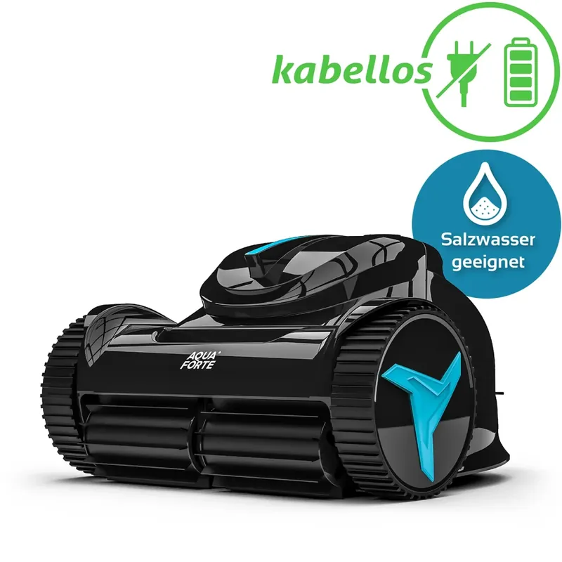 Garantierte Lieferung AquaForte Akku Poolroboter XM29 | ca. 2,9 h Laufzeit