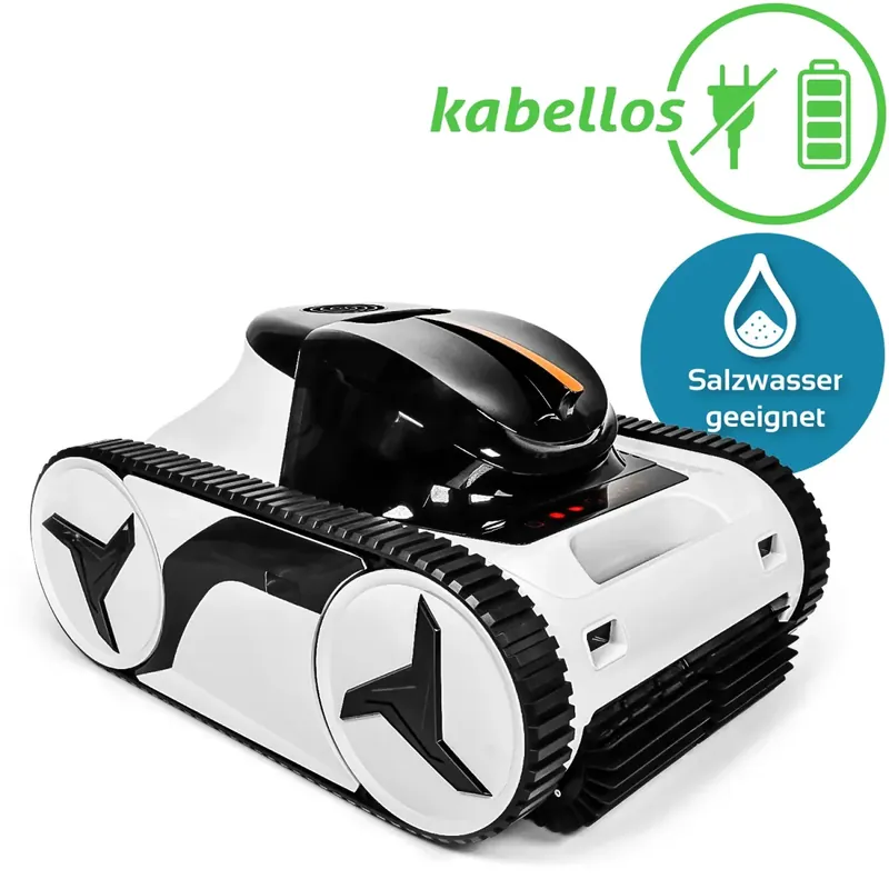 Must-Have Akku Poolroboter InverX 60 automatischer Boden- und Wandsauger | AI-Wireless X-Warrior