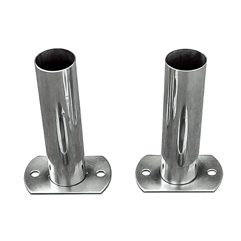 Preisknaller SET Leiterendstücke Edelstahl V4A für Leiterholm Ø 42 mm (2 Stück)