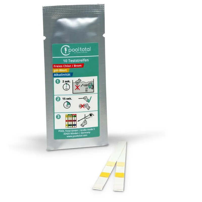 Water SCAN Teststreifen Chlor, pH + Alkalinität (10 TestStrips) Schneller Versand