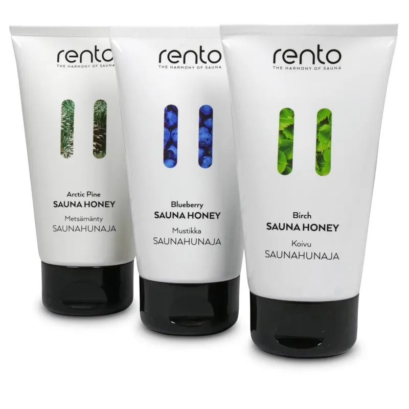 Sofort Bestellen 3er Set Rento Saunahonig-Creme Blueberry + Pine + Birch