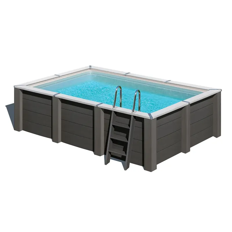 Composite Rechteckpool-SET 4,55 x 3,15 x 1,26 m Garantierte Lieferung