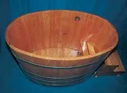 Knallerangebot Tauchbottich Tauchbecken Sauna - Tauch & Badebottich Lärche 149x90