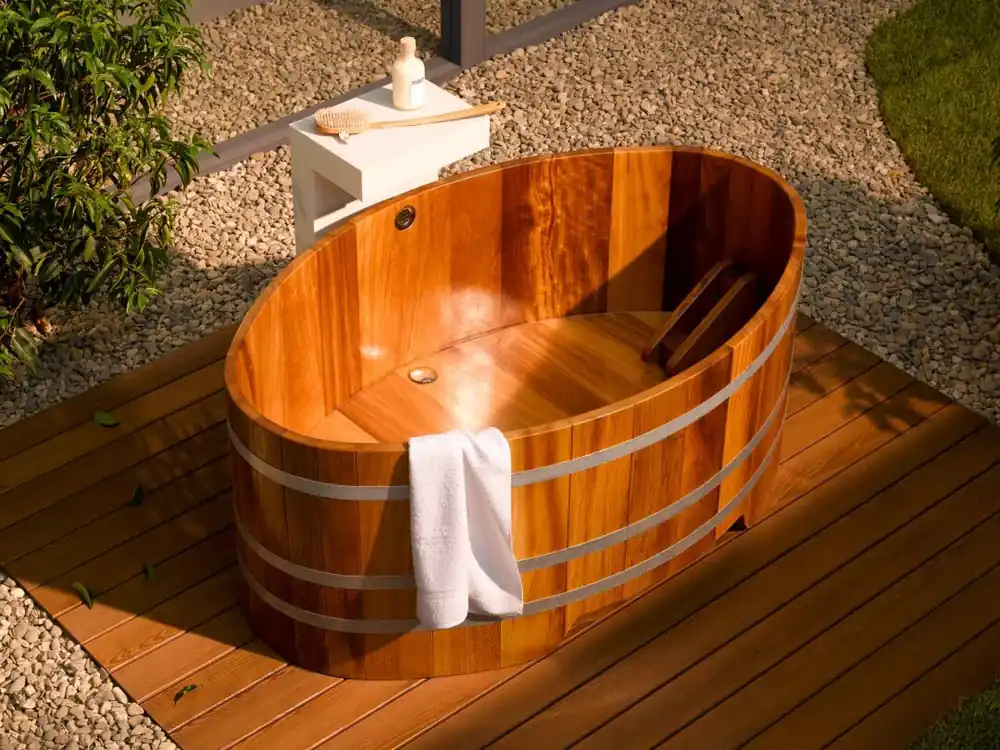 Holzbadewanne Kambala 100 cm x 72 cm Mega-Angebot