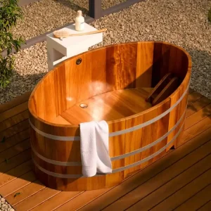 Aktuell Holzbadewanne Kambala 119 cm x 73 cm