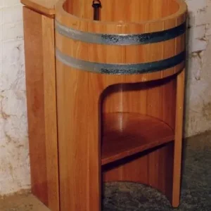 Angebot Säulen-Waschtisch Durchmesser 50cm x ca. 90cm in Lärche