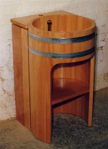 Angebot Säulen-Waschtisch Durchmesser 50cm x ca. 90cm in Lärche